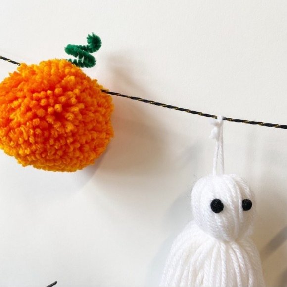 Handmade Ghost Spider Pumpkin Garland Halloween Decoration Cute Home Decor - Picture 7 of 7